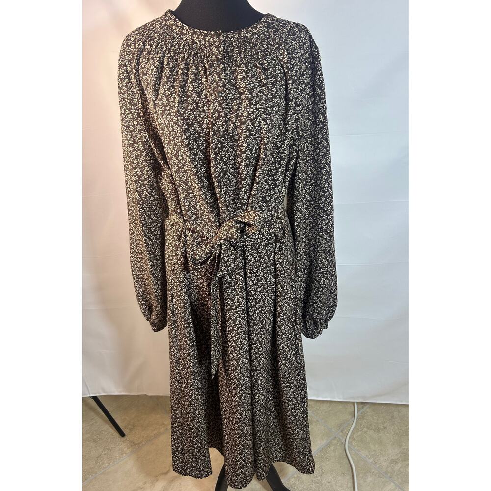 Brooks Brother Flowy Printed Shirt Dress